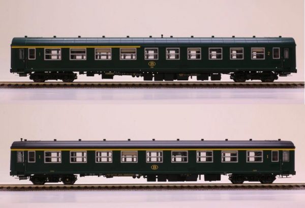 LS Models 42159  2 piece set:  1st & 1st/2nd class passenger coaches, SNCB