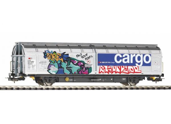Piko 58966   Open-top sliding wall wagon with graffiti, SBB