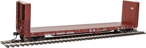 Walthers Proto 104332  50' CC&F Bulkhead Flatcar, Canadian National