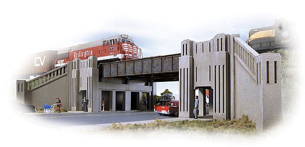 Walthers Cornerstone 3800  Art Deco Highway Underpass
