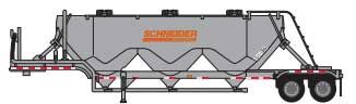 Trainworx 64264-01  Dry Bulk Pneumatic Trailer, Schneider