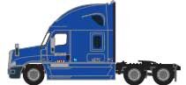 Trainworx 62588-01   Freightliner Cascadia Raised Roof Tractor, Werner