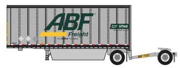 Trainworx 42893-07  28' Pup Van Trailer with Converter Dolly, ABF