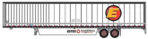 Trainworx 45394-03   Hyundai 53' Dry Van Semi Trailer, Estes