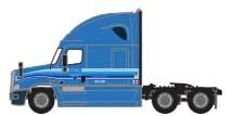 Trainworx 62548-02  Freightliner Cascadia Raised Roof Tractor, Marten