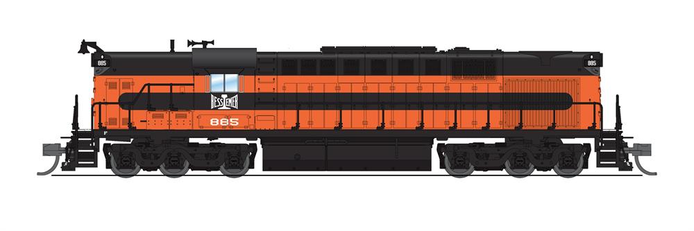 Broadway Limited Imports 6615 Alco RSD-15, B&LE #886, Orange & Black ...