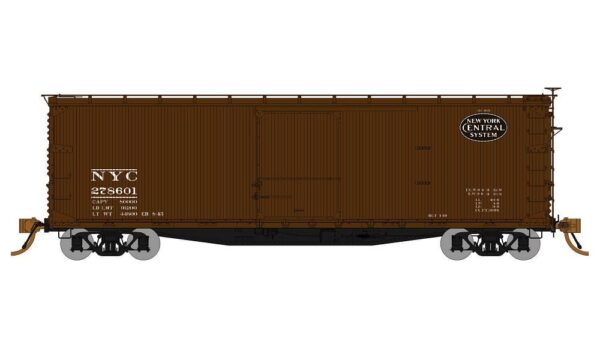 Rapido Trains 130108  40 ft USRA Double-Sheathed Wood Boxcar - 4-Pack - NYC - #s 278601, 290173, 234812, 290718