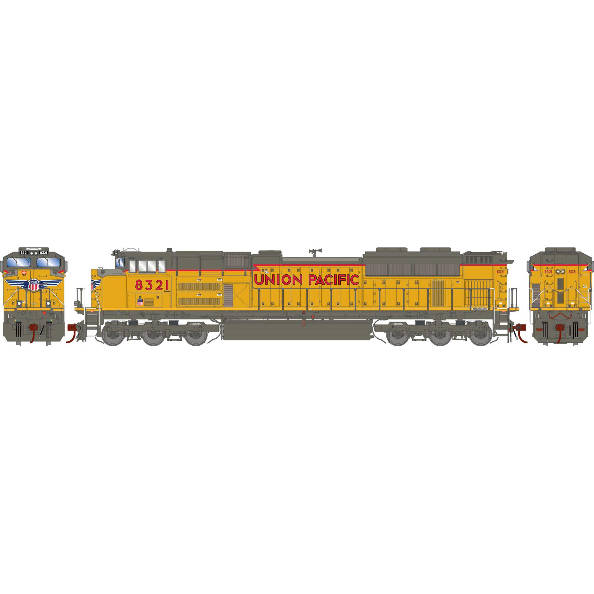 Athearn Genesis 75835 SD70ACe Locomotive, UP #8321 (DCC/Sound) - The  Scuderia 46