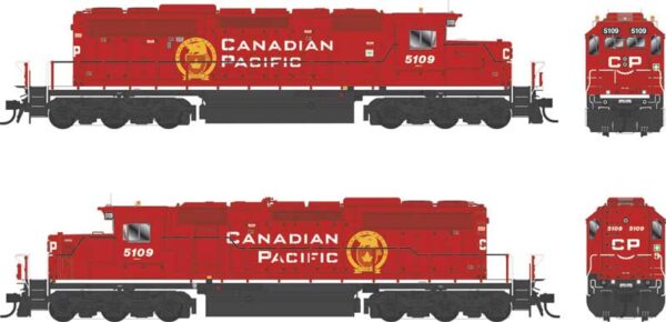 Bowser 25305  SD40-3, CP  (Two Operating Beacons on the Roof) #5109