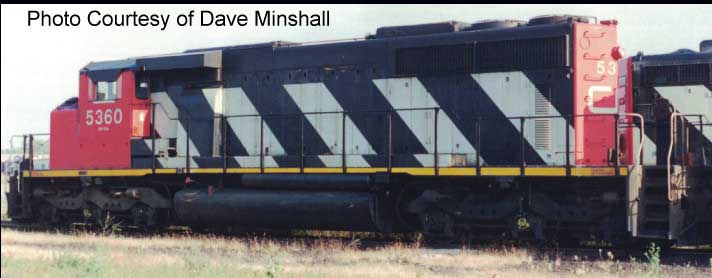 Bowser 25391  GMD SD40-2W, CN Non Dynamic Sergeant Stripes #5355