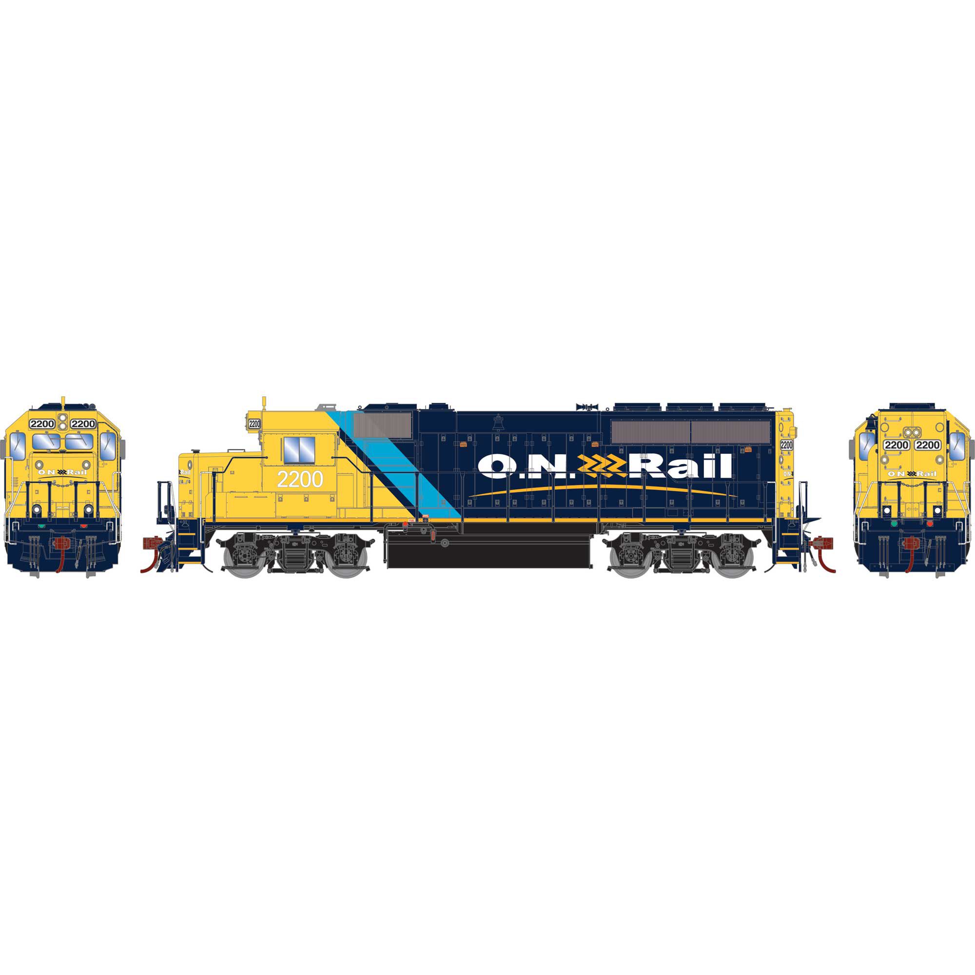 Athearn Genesis 64838   HO GP40P-2 Locomotive, ONT #2200
