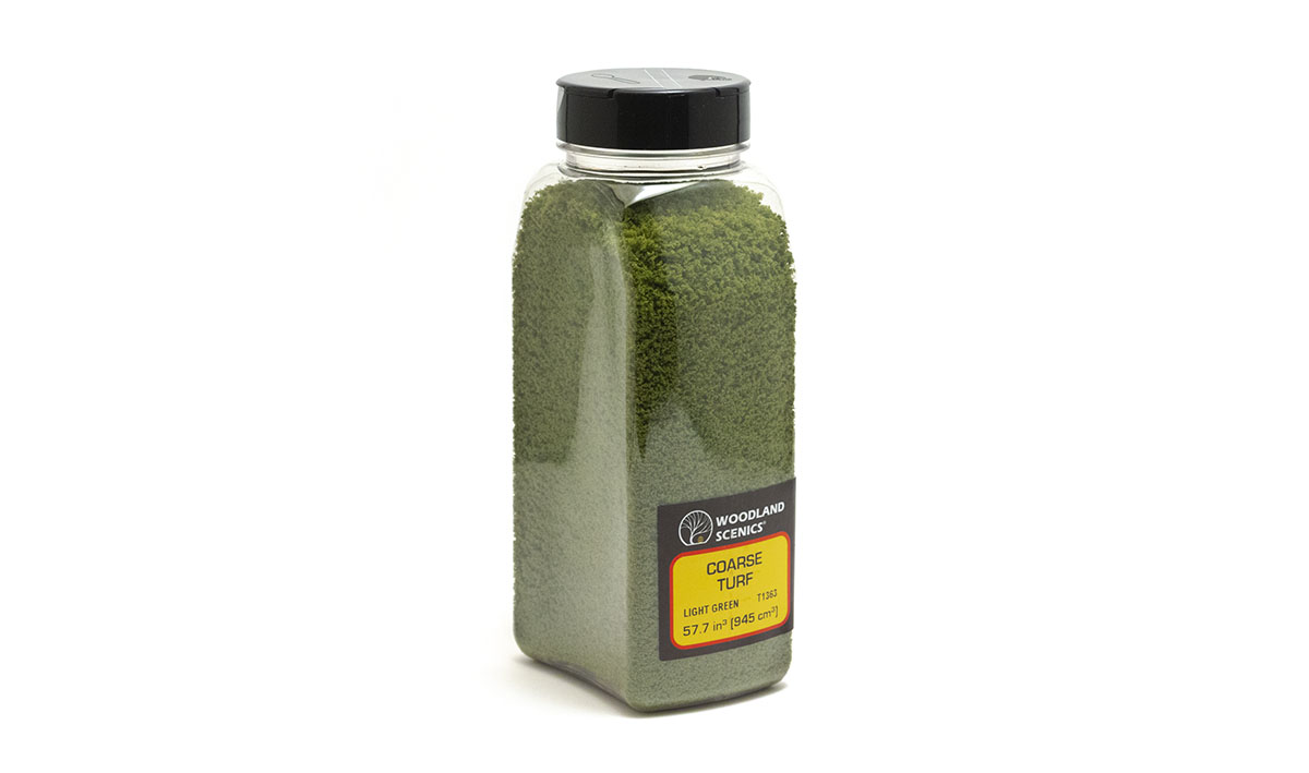 Woodland Scenics T1363  Coarse Turf Light Green Shaker