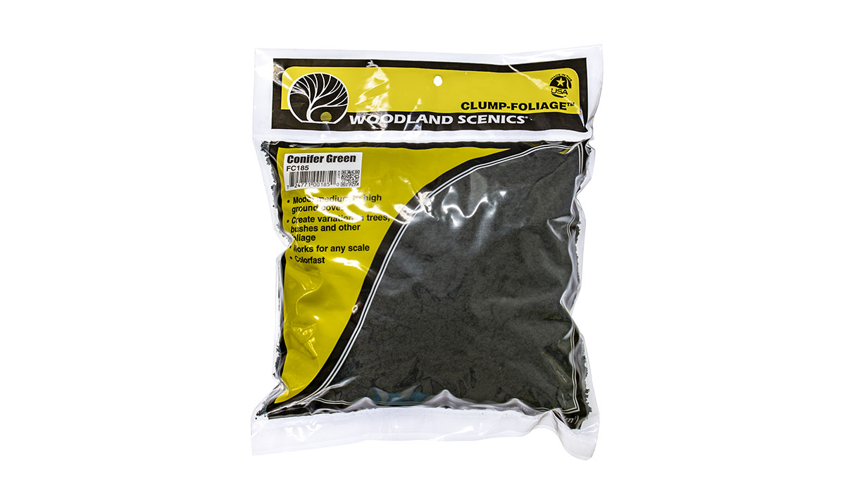 Woodland Scenics FC185  Clump-Foliage™ Conifer Green Bag 173 in³ (2.83 dm³)