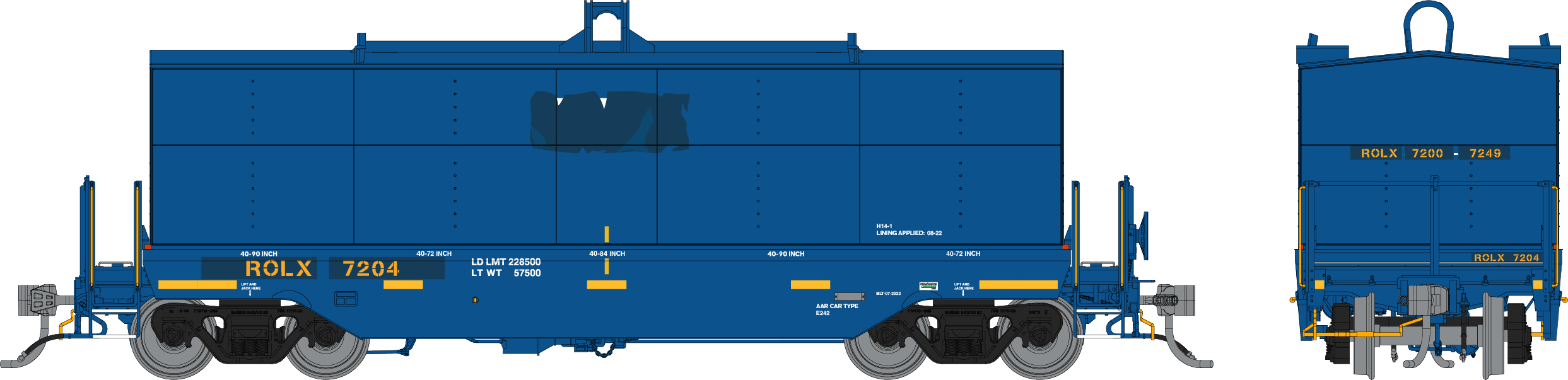 Rapido Trains 168010  HO Greenbrier Coil Car, Railroad of Lies #7204