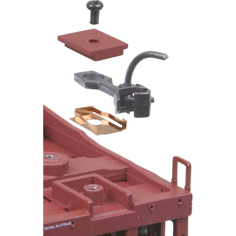 Kadee #5 HO Scale (No.5®) Metal Couplers with Gearboxes - Medium (9/32") Centerset Shank